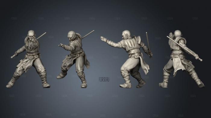 Combat Avenging Acolyte stl model for CNC