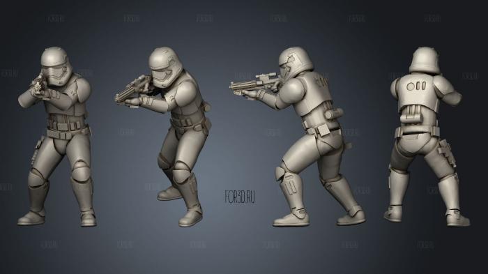Combat sovreign trooper 01 stl model for CNC