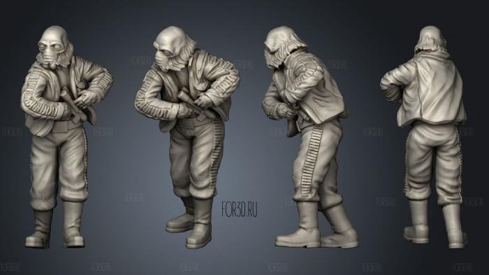 Combat Spiderface Thug stl model for CNC