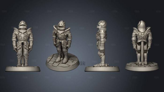 Complete armor inanimate rb stl model for CNC