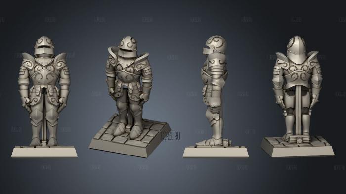 Complete armor inanimate sb stl model for CNC