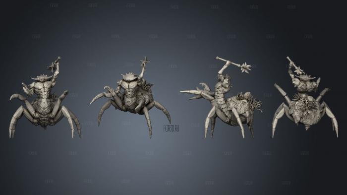 Crab People Mace Large stl model for CNC