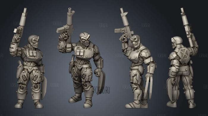 Cyberpsycho Paramilitary stl model for CNC