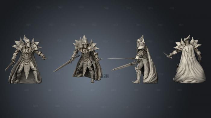 Сражающийся Темный Рыцарь 3d stl модель для ЧПУ