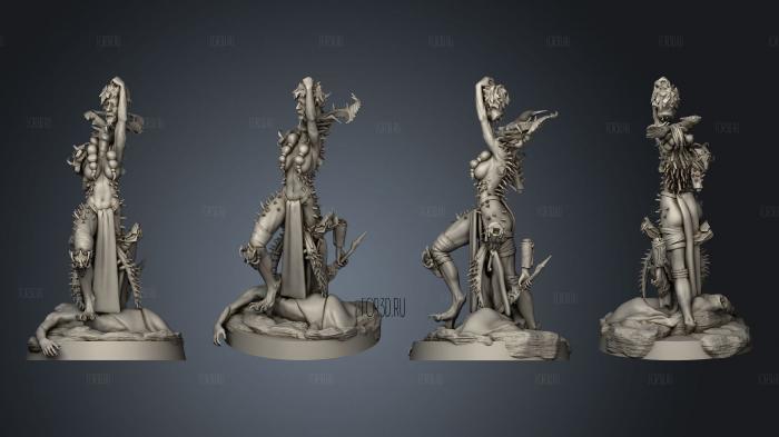 Daughters of Lilith 1 stl model for CNC