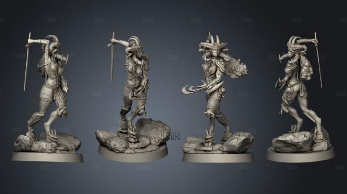 Daughters of Lilith 4 stl model for CNC
