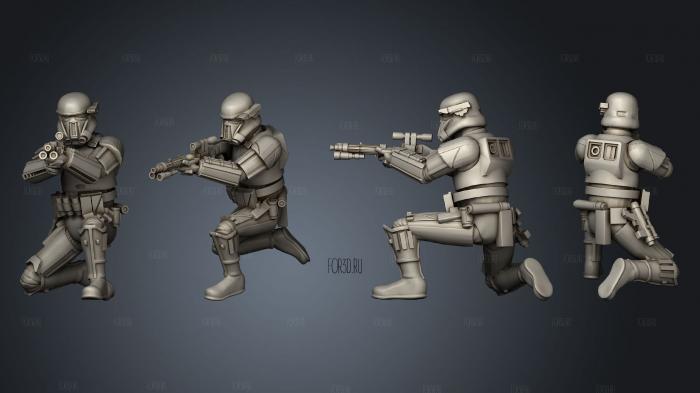 Death Troopers V 2 Con Granadero stl model for CNC