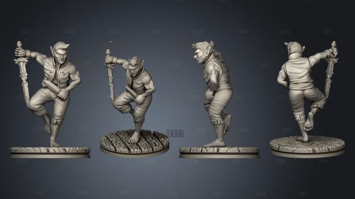 Demon Touched Female Cutlass 006 stl model for CNC