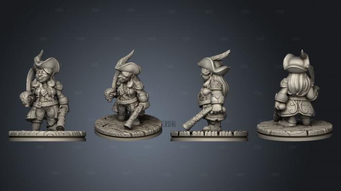 Demon Touched Female Cutlass 007 stl model for CNC
