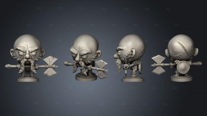 Игральные кости Гнома Гуладина 3d stl модель для ЧПУ