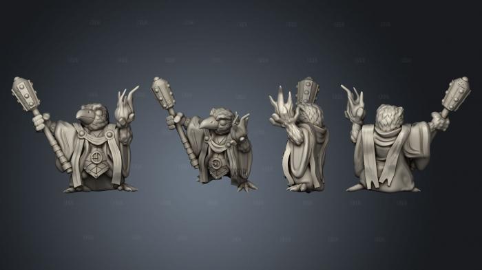 Dice Heads Raven Cleric stl model for CNC