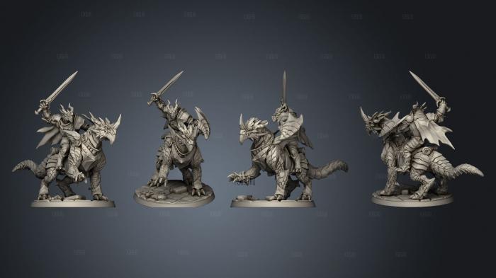 Dragonling Knight A stl model for CNC