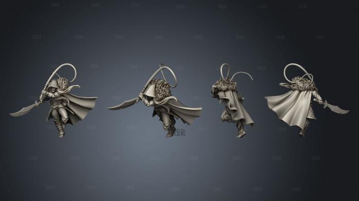 Drow Fighter ver 2 stl model for CNC