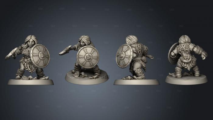 Dwarf Mountaineer 04 stl model for CNC