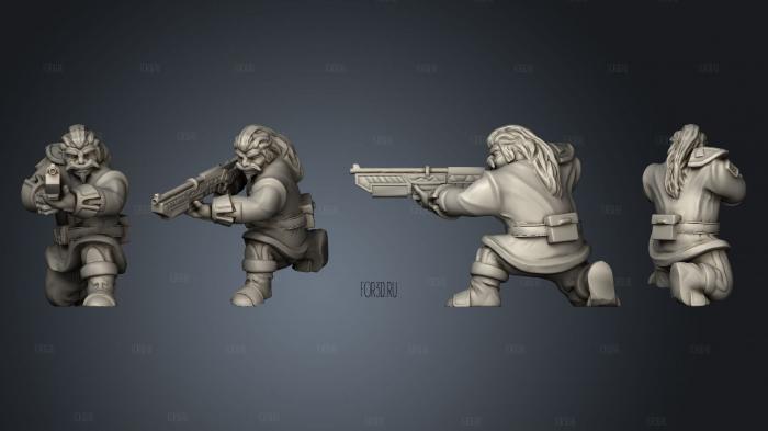 Dwarf rifleman formation v 2 stl model for CNC