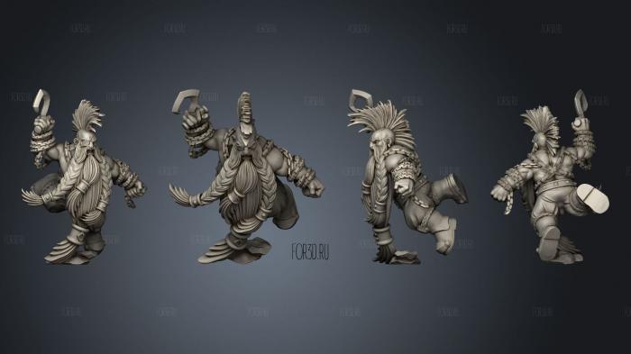 Dwarf Slayer 2 stl model for CNC