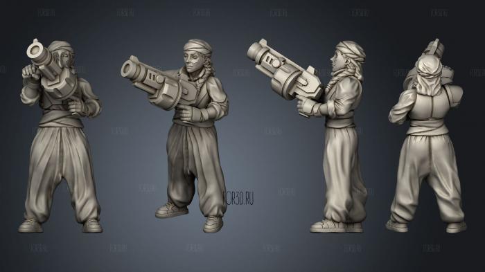 Emperor Grenade Launcher Trooper 002 stl model for CNC