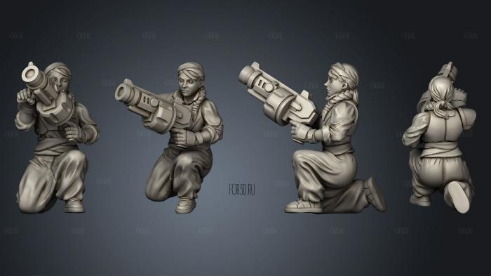 Emperor Grenade Launcher Trooper Kneeling 3d stl модель для ЧПУ