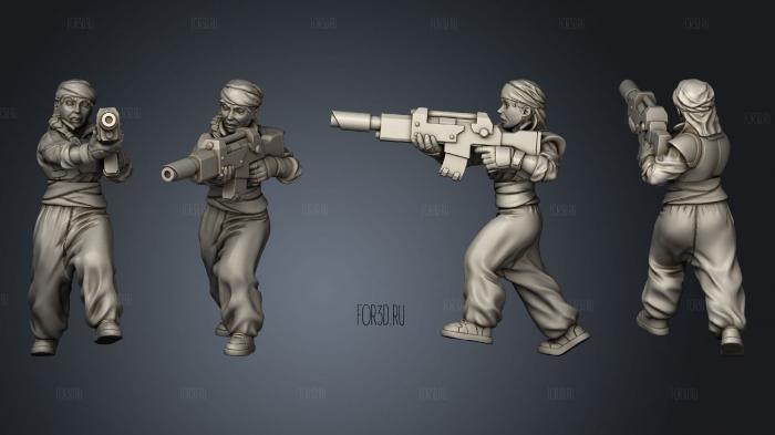 Emperor Laser Rifle Trooper 002 stl model for CNC