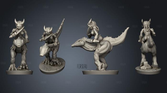 Excess God Cavalry leader stl model for CNC