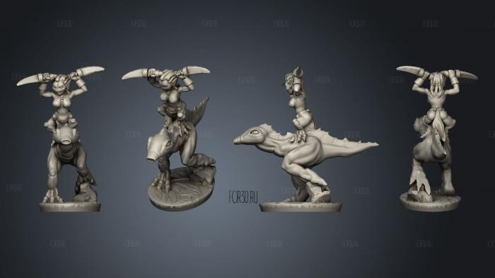 Excess God Cavalry stl model for CNC