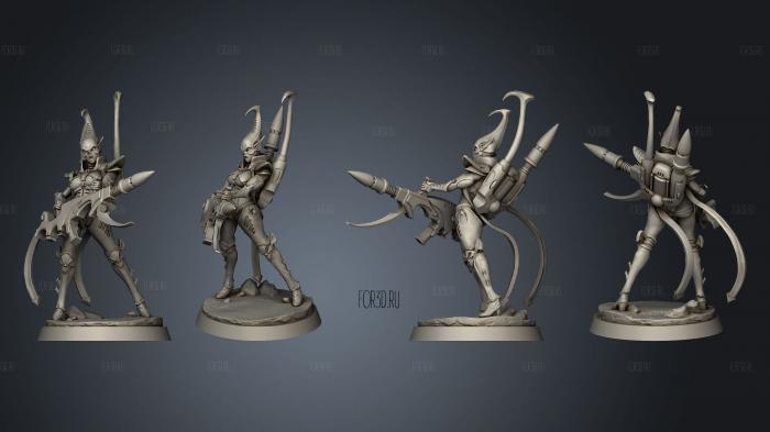 Fanatic Skull Dancers 03 stl model for CNC