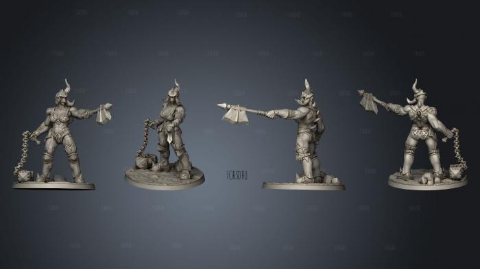 Female Knights of Hell 3 stl model for CNC