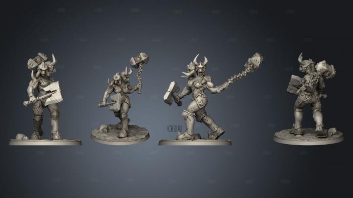 Female Knights of Hell 4 stl model for CNC