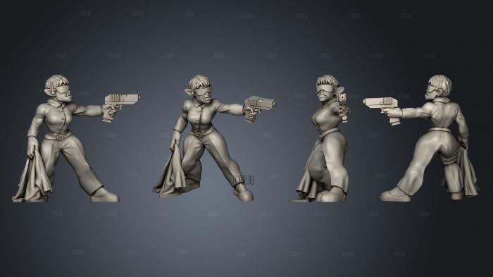 Female Orc Combat Badyguard stl model for CNC