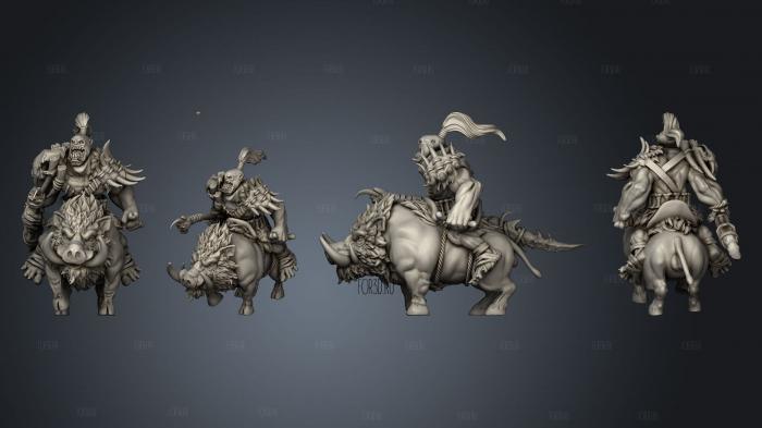 Feral Boar 03 stl model for CNC