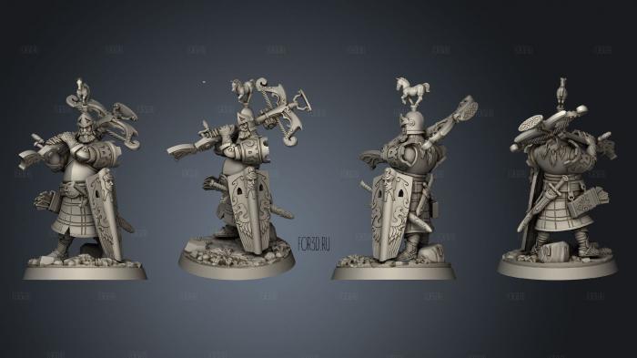 Fergus mac Morn clan crossbowman stl model for CNC