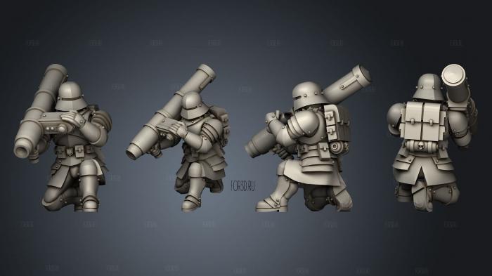 Feudal Guard Missile Launcher stl model for CNC