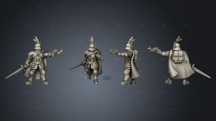 Feudal guard officer 1 stl model for CNC