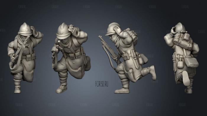Figurines Soldat belge 1 3d stl модель для ЧПУ