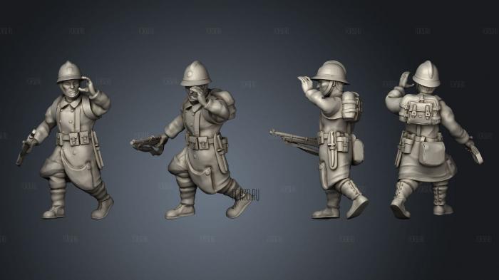 Figurines Soldat belge 2 3d stl модель для ЧПУ