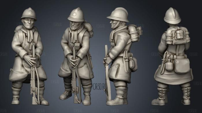 Figurines Soldat belge 6 3d stl модель для ЧПУ