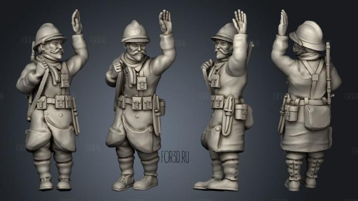 Figurines Soldat belge 8 3d stl модель для ЧПУ