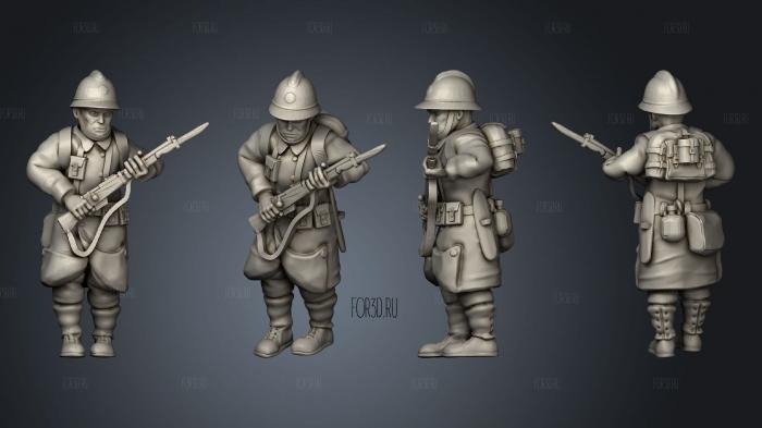 Figurines Soldat belge 9 3d stl модель для ЧПУ