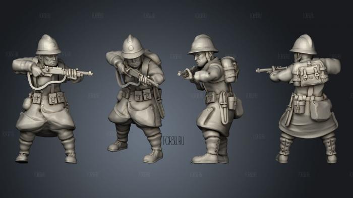 Figurines Soldat belge 10 3d stl модель для ЧПУ