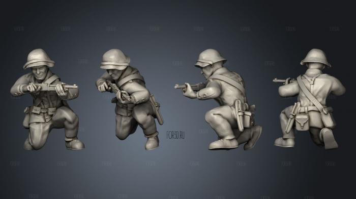 Figurines Soldats suisse 4 stl model for CNC