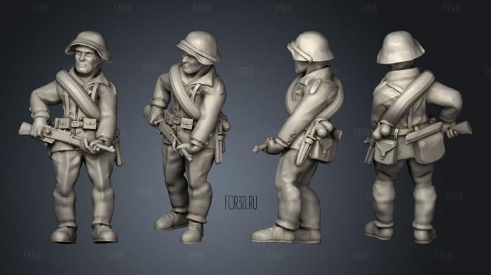 Figurines Soldats suisse 7 stl model for CNC