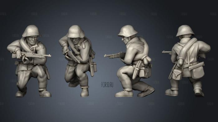 Figurines Soldats suisse 8 stl model for CNC
