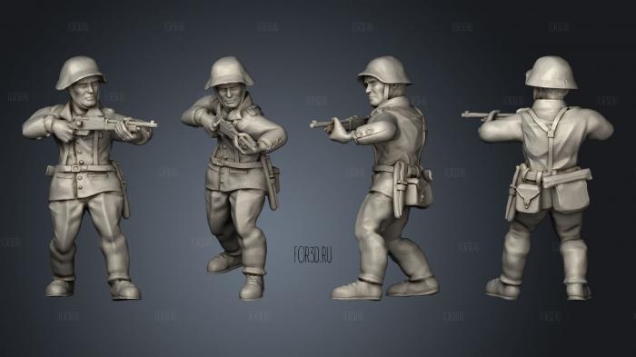 Figurines Soldats suisse 9 stl model for CNC