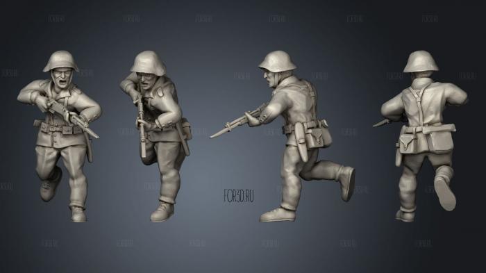 Figurines Soldats suisse 10 stl model for CNC