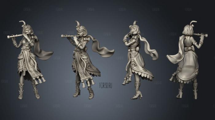 Fiona the Bard Flute stl model for CNC