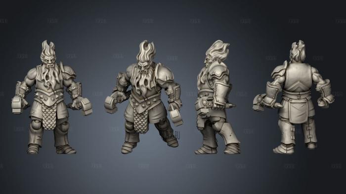 Fire giant stl model for CNC