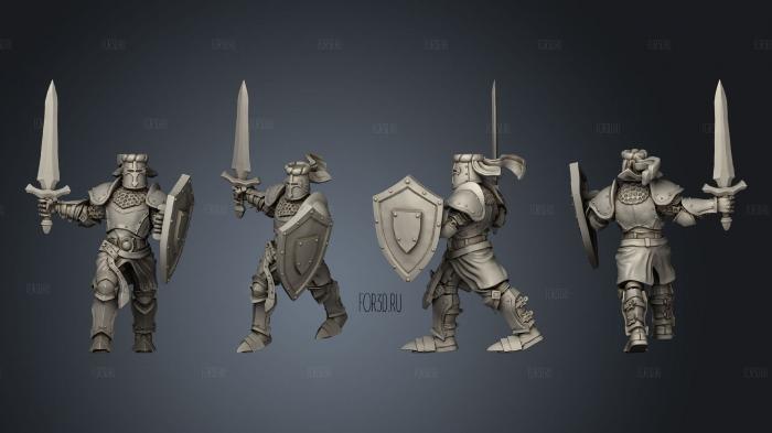 Footknight 03 stl model for CNC