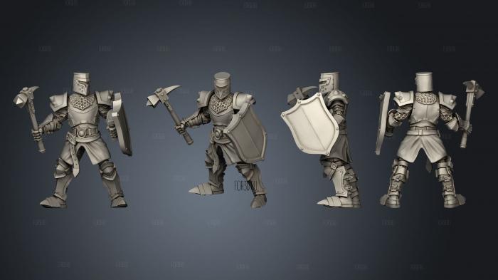 Footknight 04 stl model for CNC