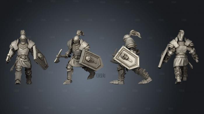 Footknight 05 stl model for CNC