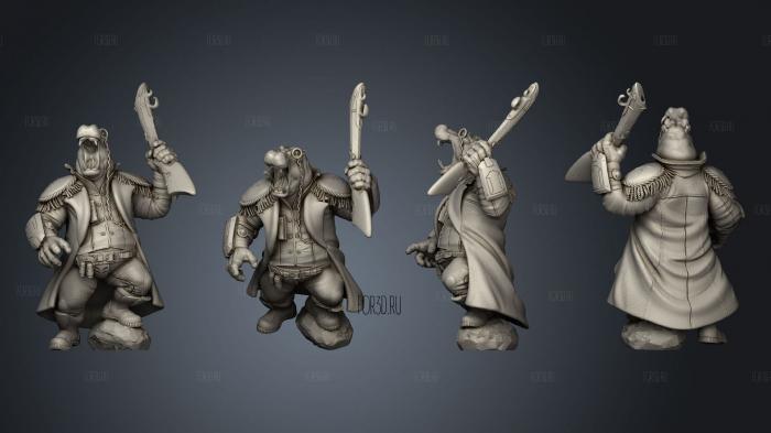 Foundry Quest Verrin the Bounty Hunter stl model for CNC